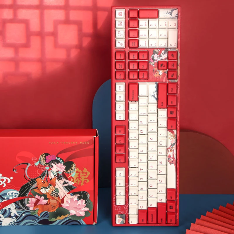 Varmilo VEA108 Koi mänguklaviatuur, MX-Brown, valge LED – USA paigutus