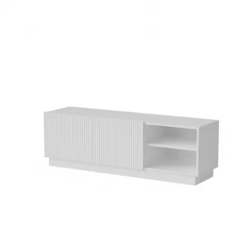 TV-kapp cama meble LIVERTI 150x42x48 cm, valge, puitlaastplaadist pealispind