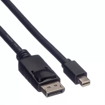 Roline DisplayPort-kaabel, DP ST - Mini DP ST, must, 1,5 m (11.04.5638)