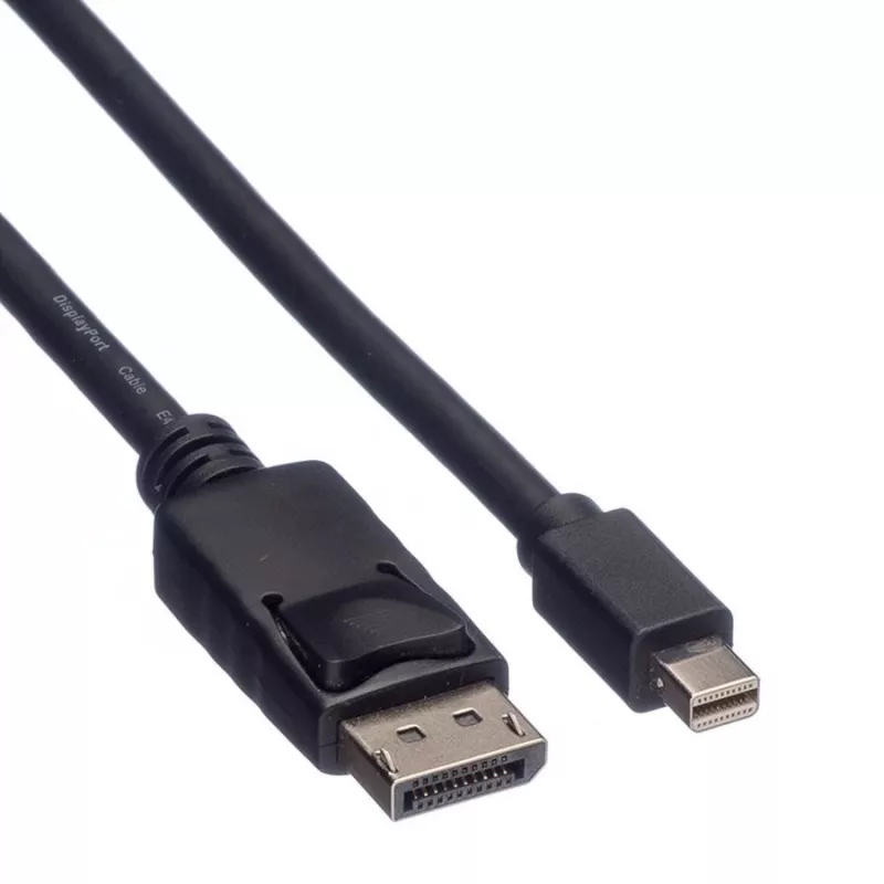 Roline DisplayPort-kaabel, DP ST - Mini DP ST, must, 1,5 m (11.04.5638)