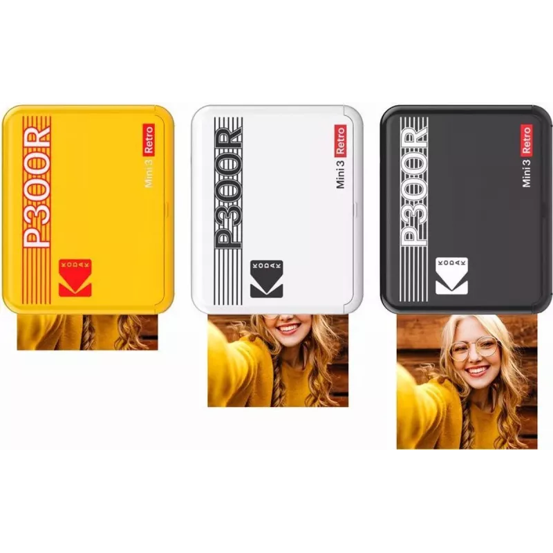 Printer Kodak Mini 3 Square Retro Pass Photo Printing Technology kollane