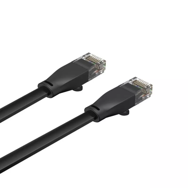 Unitek Etherneti kaabel Cat6 UTP RJ45 5 m, must, täisjuht, 250 MHz, kullatud kontaktidega