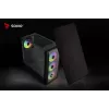Arvutikorpus SAVIO Noctis Flow RGB — Kuubik, ATX/Mini-ITX, 3x 120 mm esiventilaatorit, karastatud klaasist külg, max GPU 35 cm