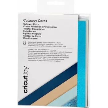 Cricut Joy™ Cutaway Cards kaardikomplekt beež, türkiissinine (läikiv), tumesinine, helesinine (2008859)