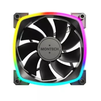 Montech RX120 PWM arvutikorpuse ventilaator 12 cm Must 3 tk
