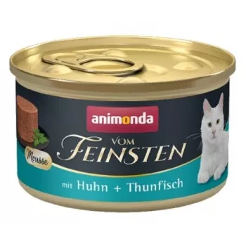 Märg kassitoit animonda Vom Feinsten Kana ja tuunikala teraviljavaba 85 g purk, täiskasvanud kassid, valk 11%, rasv 7%