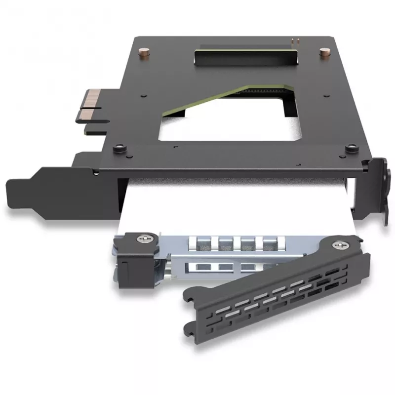 ICY Dock ToughArmor MB111VP-B - mobiilne mälu raam - and2 / and3 SSD Mobiilraam - 2.5 (6,4 cm) - NVMe - PCIe 4,0 x4 - Must (MB111VP-B)