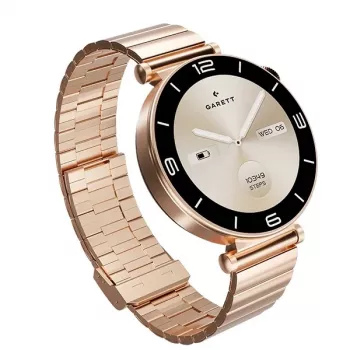Smartwatch Garett Rose Pink Gold Steel