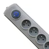 50168 Piksekaitse 8 pistikupesa CA 230 V 3 m hall - PIKSEKAITSED (8 PISTIKUPESA CA, TÜÜP F, 230 V, 50 HZ - Qoltec