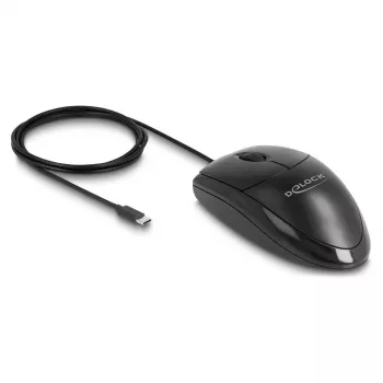 DeLOCK 12114 USB USB-C optiline mõlemakäeline hiir