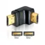 HDMI adapter, isane, 90° alla, DeLOCK 65073