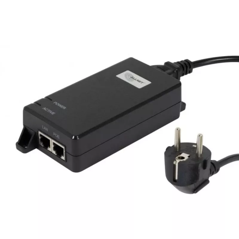 PoE-sisestaja ALLNET ALL-PI102-BT60-5G 60W, plastkorpus, ühe pordiga PoE++