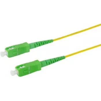 Logilink Professional – paranduskaabel – SC/APC ühemoodiline (M) pistik SC/APC ühemoodilisele (M) pistikule – 2 m – 2 mm – fiiberoptiline – simplex – 9/125 mikromeetrit – G.657.A2/OS2 – halogeenivaba – kollane