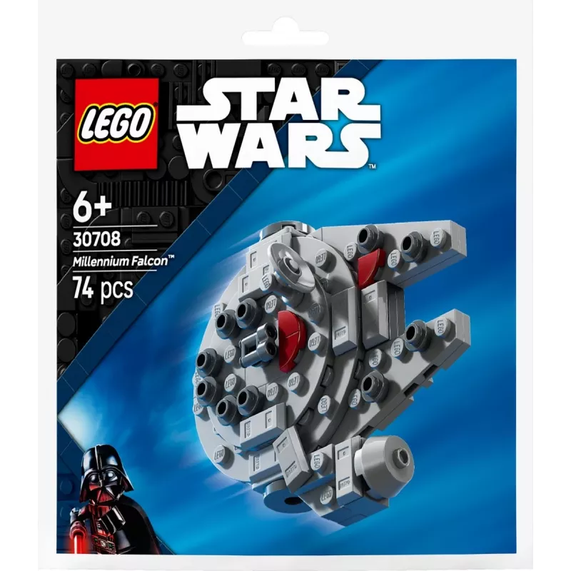 LEGO konstruktsioonimänguasi 30708 Star Wars Millennium Falcon minimudel polükotis, väike kollektsioneeritav komplekt
