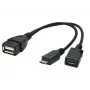 OTG-kaabel USB Micro AF- BM+(F) USB 2.0 OTG 15 CM