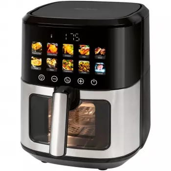 Kuumaõhufritüür ProfiCook PC-FR 1286 H — 6,5 L, 1700 W, roostevaba terasest esiosa, must