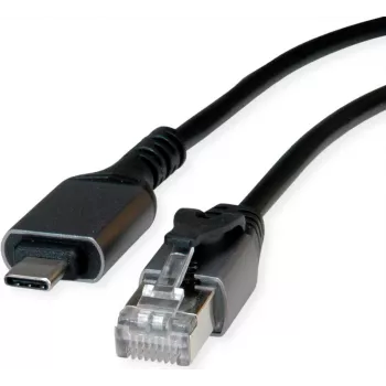VALUE Konverterkabel USB3.2 Typ C - RJ45 Gigabit Eth. FTP ST/ST 3m - Digital/Daten - Netzwerk (12.99.1168)