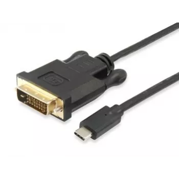 Equip USB USB-C to DVI-D Dual Link kaabel, isane–isane, 1,8 m