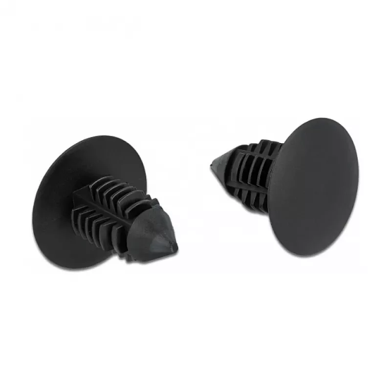 Kuuseklip DeLOCK 60187 must nailon 15 mm 14,5 mm 10 tk