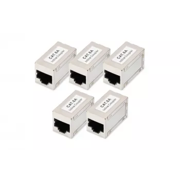 Digitus CAT 6A varjestatud modulaarsed ühendusadapterid, 5 tk, RJ-45, kullatud kontaktid