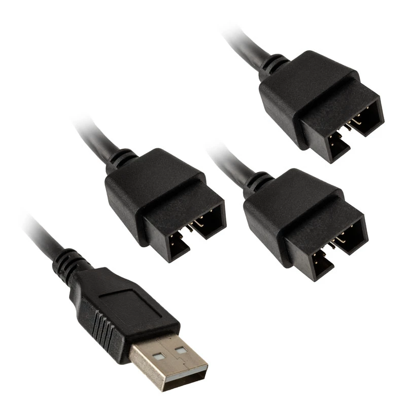 USB-jagaja Lian Li PW-U2TPAB tüüp A-pistik 1-3 IDC 9 kontakti