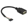 USB-kaabel DeLOCK 84831 USB 2.0 0.15 m must