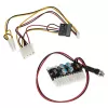 Akasa AK-PE080-03 toiteadapter/muundur siseruumides 80 W must, sinine, punane, valge, kollane
