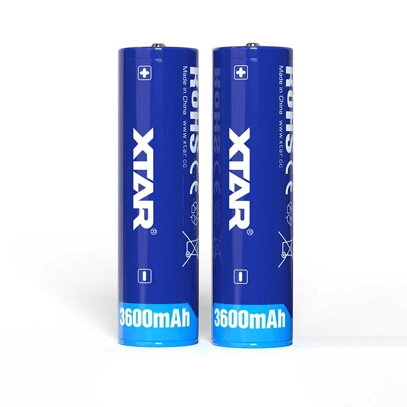 Laetav liitium-ioonaku XTAR BAT0669 18650 3,6 V 3600 mAh, Ø 18,5×68,8 mm
