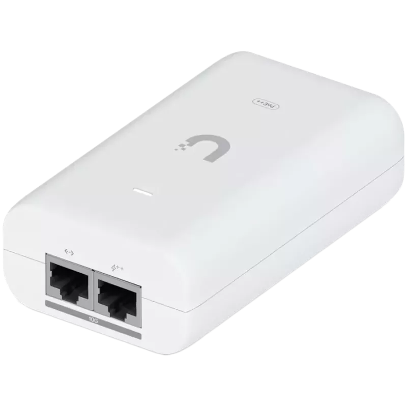 Ubiquiti UniFi UACC-PoE++-10G-EU 10G PoE++ adapter (60W), võimaldab toita UniFi PoE++ seadmeid, vähendab sõltuvust PoE lüliti toitest ja pakub Multi-Gigabit LAN-ühendust