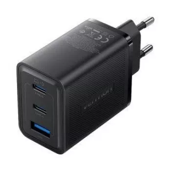 Võrgulaadija Vention FERB0-EU 65W, 3 USB porti (USB-A/USB-C)