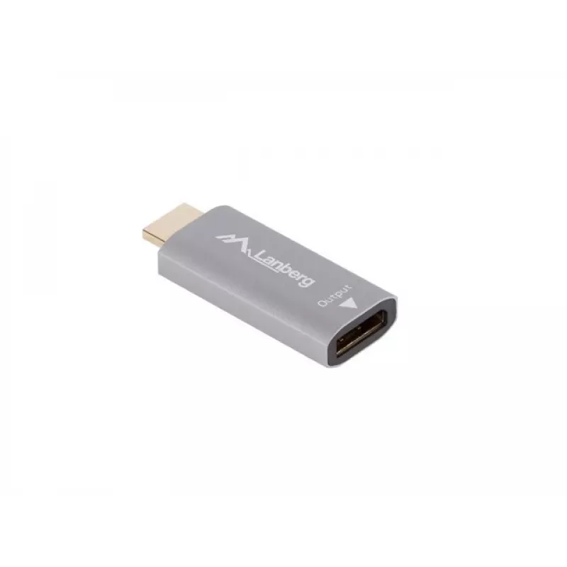 Videokaabli adapter Lanberg AD-HD-DP-01 HDMI Type A DisplayPort hõbedane