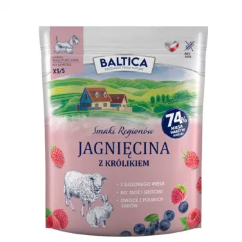 Märg koeratoit Baltica Lamb with Rabbit XS/S 1 kg — Väikest tõugu täiskasvanud koerad