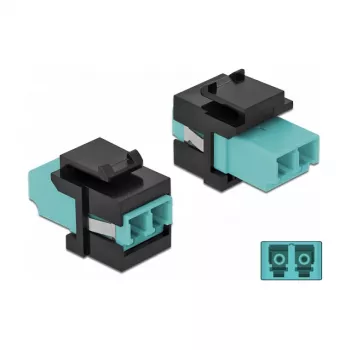 Keystone Module LC Duplex female to LC Duplex female DeLOCK