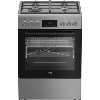 BEKO pliit | FBMA61330GXDT | Pliidi tüüp Gaas | Ahju tüüp Elektriline | Roostevaba teras | Laius 60 cm | Grillimine | LED | Sügavus 60 cm | 72 L