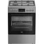 BEKO pliit | FBMA61330GXDT | Pliidi tüüp Gaas | Ahju tüüp Elektriline | Roostevaba teras | Laius 60 cm | Grillimine | LED | Sügavus 60 cm | 72 L