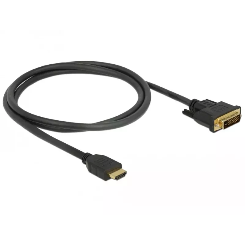 DeLOCK 85652 Videokaabli-adapter 1 m HDMI Type A (Standard) DVI must (85652)
