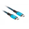 USB-C kaabel LANBERG CA-CMCM-45CU-0010-BK 1 m, 240W toide, 8K@60Hz video