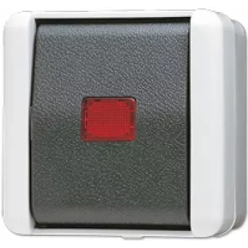 Kaitselüliti JUNG 806 KOW 1P, 1-pooluseline, 250 V AC, 10 A, must/valge