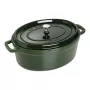 Staub La Cocotte 33 cm ovaalne malmist Hollandi ahi, basiilikuroheline