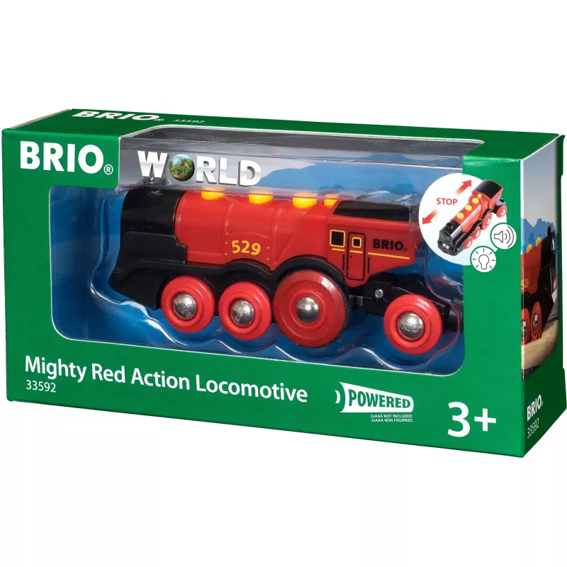 BRIO 33592 patareitoitega rong must/punane