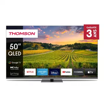 Televiisor THOMSON 50QG5C14 50 tolli QLED 4K Ultra HD (3840×2160), Google TV, Wi‑Fi, hall