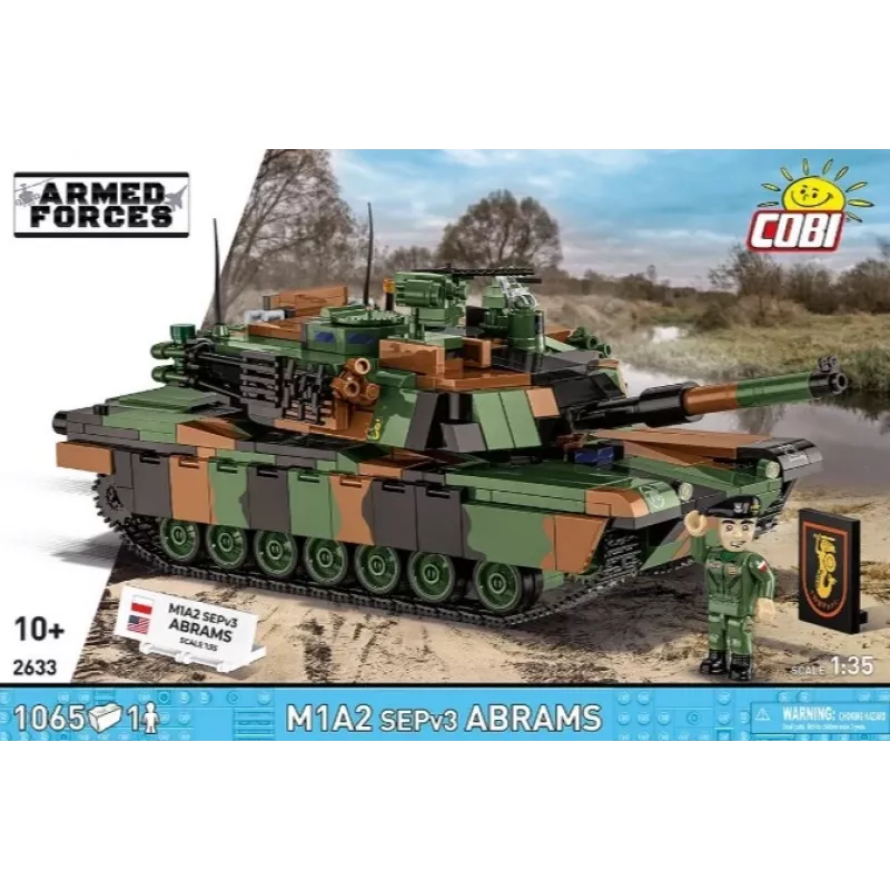 Ehituskomplekt Cobi M1A2 SEPV3 Abrams mudel 1 065 klotsiga