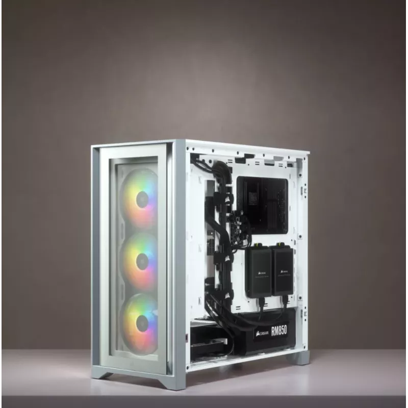 Corsair iCUE 4000X RGB Midi Tower Valge