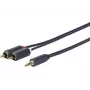 Vivolink PROMJRCA5 helikaabel 5 m 3,5 mm 2 x RCA must
