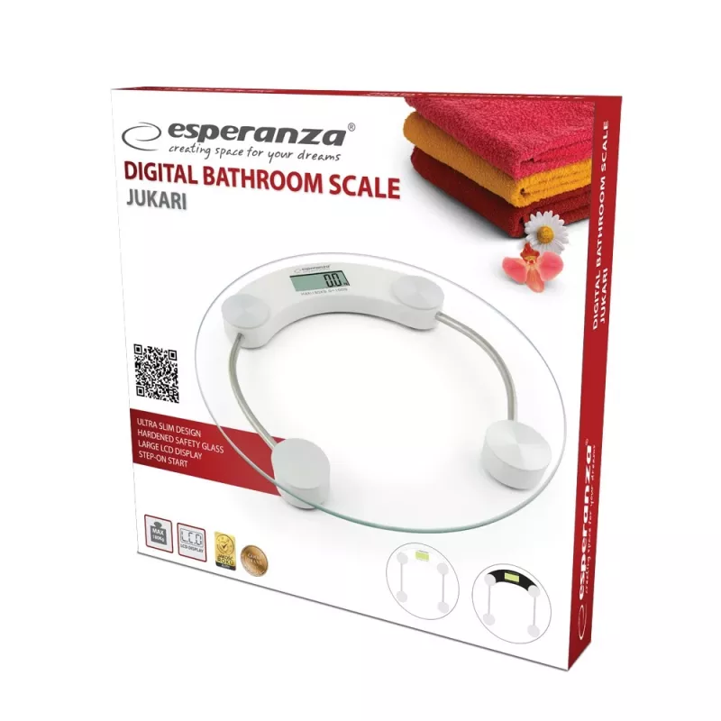 Esperanza EBS007W isiklik kaal Circle White Elektrooniline isiklik kaal