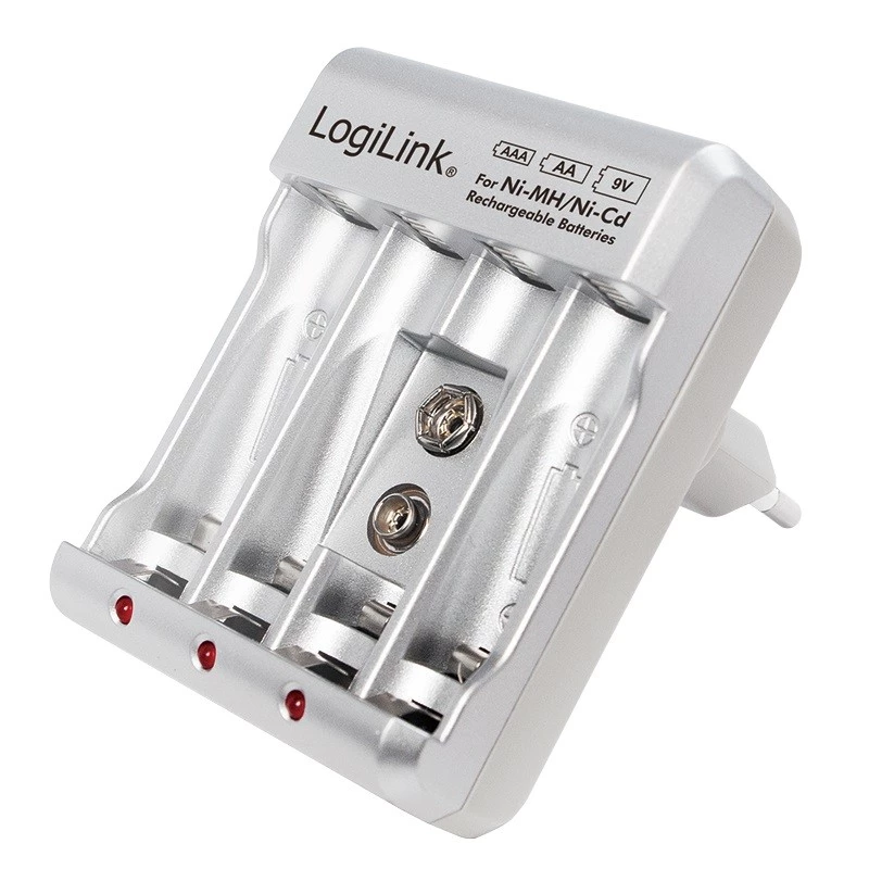 Akulaadija Ni-MH / Ni-Cd AA / AAA / 9V