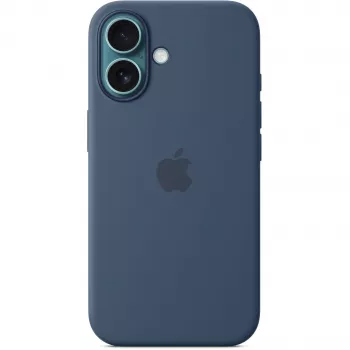 Silikoonümbris Apple iPhone 16 MagSafe Denim Cover sinine 6,1 tolli