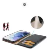 Dux Ducis Hivo klapiga nahast rahakott-tüüpi ümbris Samsung Galaxy S22+ (S22 Plus) jaoks, must