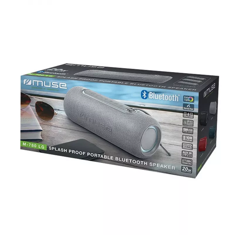 Muse M-780 LG juhtmeta kõlar, hõbedane