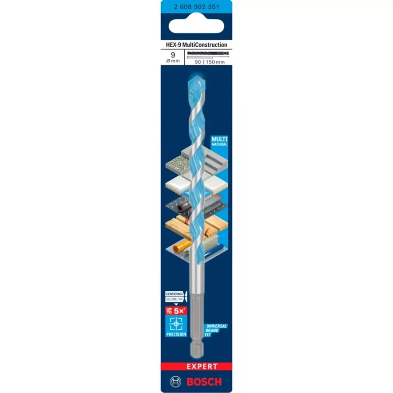 Bosch Expert HEX-9 Multi Construction puur, 9 mm
